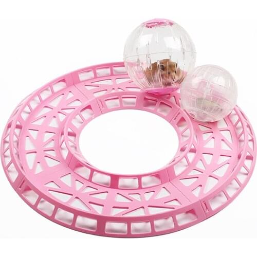 Round Pet Training Runway Track Hamster Toys (Without Balls) for Pets Hamster Squirrel Guinea Pig Chinchilla Hamster Toys