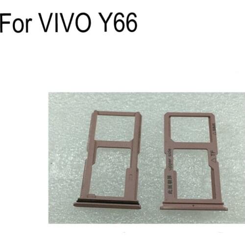 100% New Gold SIM Card Tray For VIVO Y66 SD Card Tray SIM Card Holder SIM Card Drawer For VIVO Y 66 S Parts vivoy66