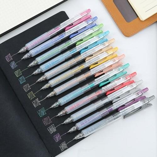 Metal Color Gel Pens 0.5MM Color Ink High-Gloss Hand Account Pen ShinyGel Ink Pens Hand-Painted For School Office Color Pen Set