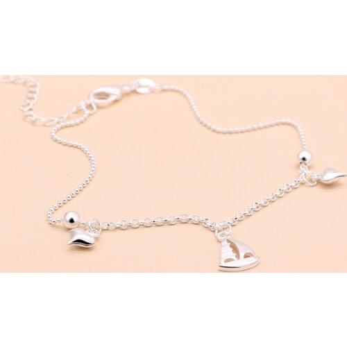 Minimalist silver jewelry womens anklet summer fashion jewelry girl ankle accessories beach sandals accessories Pulseira