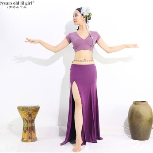 Modal Rayon Cotton Fashion Women 2-pcs Belly Dancing Costumes EMM03