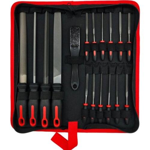 17Pcs File Tool Set with Carry Case,Premium Grade T12 Drop Forged Alloy Steel 203F