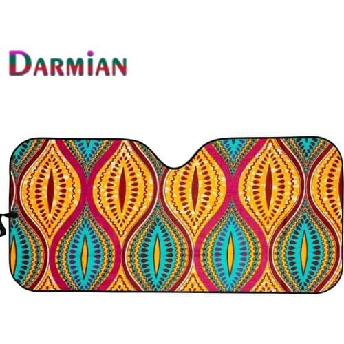 New Style African Traditional Tribal Ethnic Fashion Universal Car Windshield Sun shade UV Protect Foldable Car Sunshade Cover