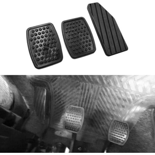 3PCS Car Accelerator Clutch Brake Pedal Rubber Pad Pedal Cover Kit for Suzuki Swift 49451-60B00