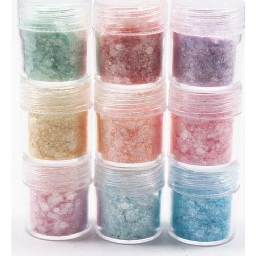 10ml Hexagon Glitter Nail Glitter Sequins Mixed Color Nail Art Acrylic Powder DIY Nail Art Decoration Pigment Accessories