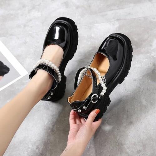 Lolita Shoes Women Japanese Style Mary Jane Shoes Women Vintage Girls High Heel Platform Shoes College Student shoes women 2021