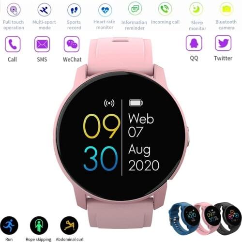 W9 Color Touch Screen Heart Rate Monitor Call Reminder Waterproof Smart Watch Sport Bracelet For Xiaomi IPhone Phone Smartwatch
