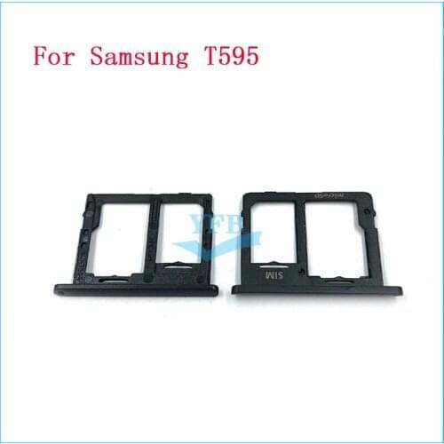 10pcs For Samsung T285 A2 T595 T590 SM-T59C SM-T590C Reader Sim&SD Card Tray Holder Slot Adapter Replacement Part