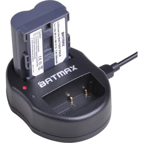 1X BP-511 BP-511A BP511 BP511A Battery + USB Dual Charger for Canon G6 G5 G3 G2 G1 EOS 300D 40D 30D 20D 5D MV300i Digital Camera