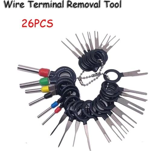 29Pcs 2019 New Car Terminal Removal Electrical Wiring Crimp Connector Pin Extractor Kit Automobiles Terminal Repair Hand Tools