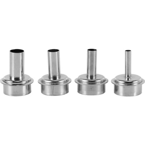 4 Pieces of 861DW Hot Air Desoldering Station Accessories Dedicated Straight Nozzle (5mm, 8mm, 10mm, 12mm)