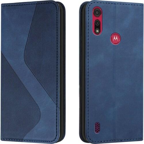 For Motorola E6S 2020 Luxury Leather Wallet Case Motorola E6 E 6 Play Retro Flip Case Moto E6S Card Shell for Moto E6 Plus Cover