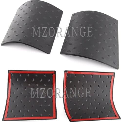 2pcs Car Cowl for Jeep Wrangler JK Rubicon Sahara 2007-18 Body Armor Outer Engine Hood Cowling Cover Black ABS Auto Accessories