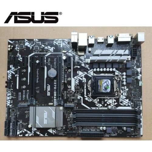 USED Motherboard For Asus PRIME Z270-DRAGON Original Used Desktop Intel Z270 Z270M DDR4 LGA 1151 i7/i5/i3 USB3.0 SATA3 PC