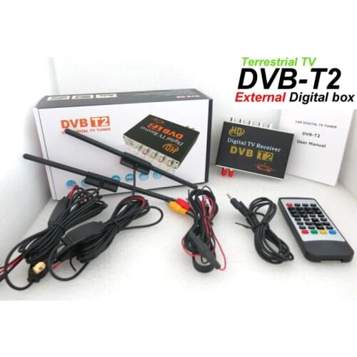 Hiriot Mobile Car DVB-T2 Digital TV Box TV Receiver Double Tuner H.264 Multi-Languages For Car DVD Android Player 1080p mpeg4/2