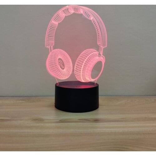 Retro Modeling Colorful touch 3D Night Light Creative Colorful Crack Base Ornaments Give Gifts Lights Table Lamp