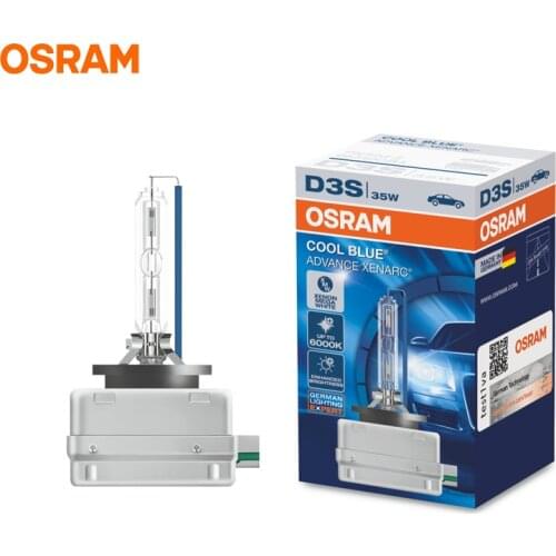 OSRAM D3S 35W 66340CBA 6000K COOL BLUE ADVANCE Xenon Pure White Light Auto Lamp HID Headlight More Bright for Toyota Honda 1X