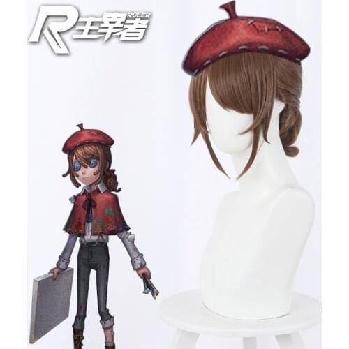 Game Wig Brown Styling Ponytail Cos Wig Wig High Temperature Heating Synthesis Cosplay Accessories