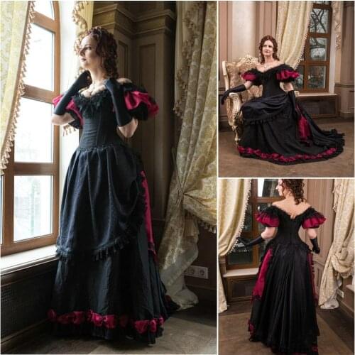 History customer-made Cosplay Renaissance Dress Vintage Costumes Victorian Dress Steampunk dress Gothic Halloween Dress C-513
