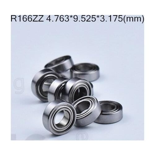 R166ZZ 4.763*9.525*3.175(mm) free shipping bearing ABEC-5 10pcs Miniature Mini Bearing chrome steel bearing R166 R166ZZ