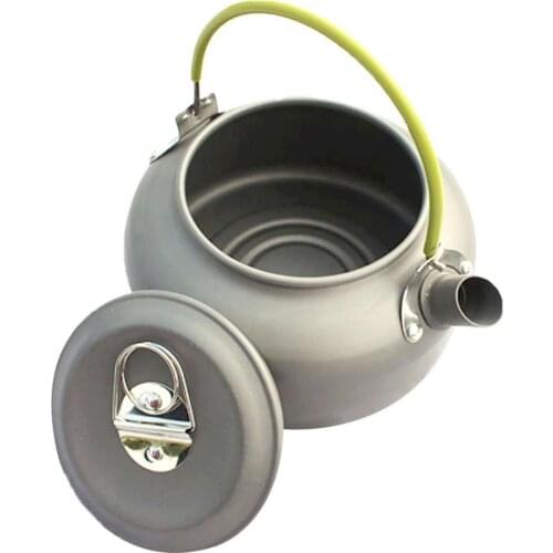 Portable 0.8L Aluminum Kettle Tea Coffee Pot Outdoor Camping Picnic Cookware