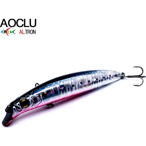 AOCLU 5 Color Jerkbait Wobblers 11.5cm Depth 1m Hard Bait Minnow Floating Fishing Lures Weight Transfer System Long Casting