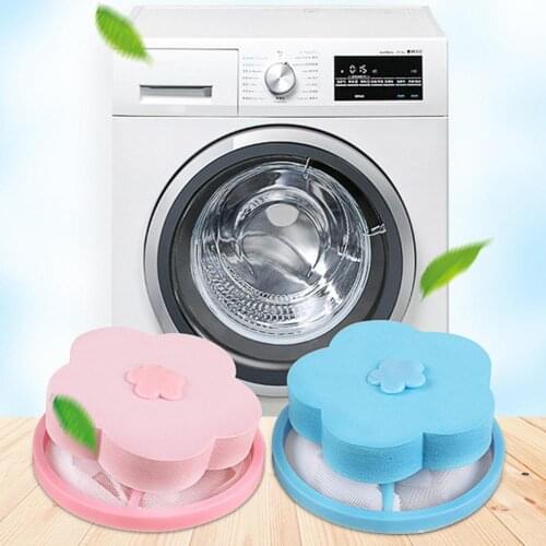 Washing Machine Flower Shape Hair Removal Laundry Ball Floating Filter Mesh Bag Fashion