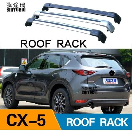 SHITURUI 2Pcs Roof Bars for MAZDA - CX-5 CX5 SUV 2017-2019 KE, GH Aluminum Alloy Side Bars Cross Rails Roof Rack Luggage Carrier