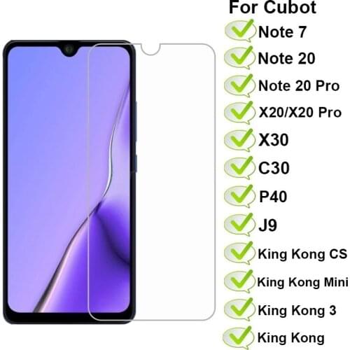 Glass For Cubot Note 7 Pelicula Cubot X30 Tempered Glass Screen Protector For Global Cubot Note 20 Pro Case Glass Cover