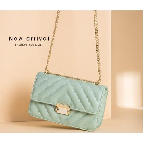 Yao Ku Graceful Chain Bag Lozenge 2021 Spring and Summer New Style Versitile Fashion INS Shoulder Single-shoulder Bag for Women