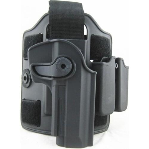 Tactical Drop Leg Holster for Beretta M92 Airsoft IMI Rotary Holster+magazine carrier