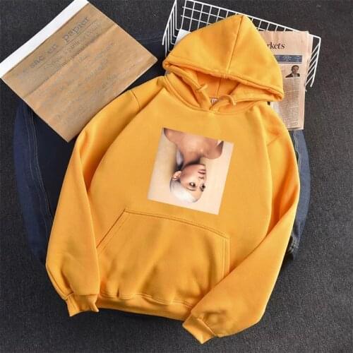 Ariana Grande Hoodies women Sweatshirt Casual Long Sleeve Streetwear Female Autumn Winter Thicken Sweatshirts Kpop Oversize 3XL