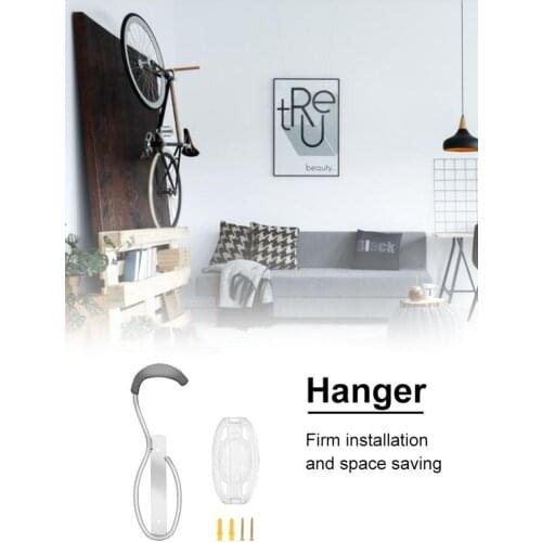 Bike Wall Rack Bicycle Storage Mount Wall Hanger For MTB Bike Parking Rack Collapsible Bicycle Suspension Frame Gym Home Rack