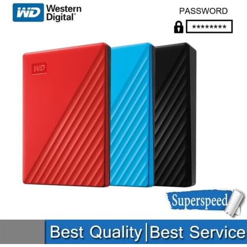WD My Passport External Hard Drive Disk USB 3.0 1TB 2TB 4TB 5TB Portable encrypted mobile hard disk high-speed external storage
