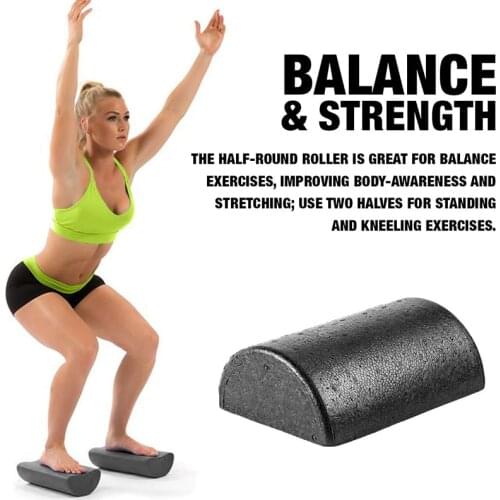 1Pair 30cm Half Round Foam Roller for Yoga Pilates Sport Fitness Equipment Balance Pad Yoga Blocks