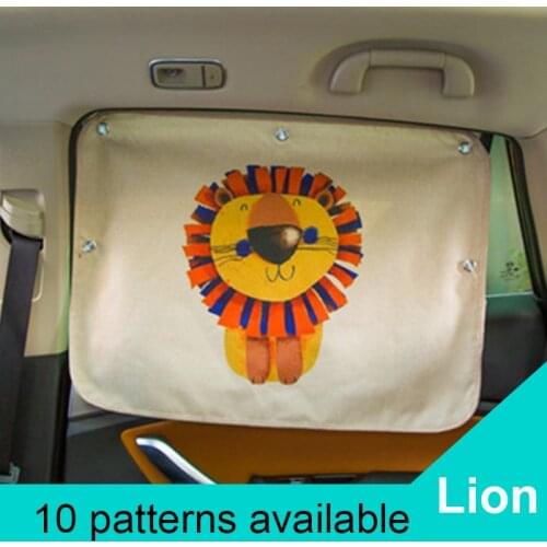 1pc Car Windshield Car Sun Shade Curtains Cute Cartoon Car Styling Rear Side Window Sunshade Protect Window Curtains