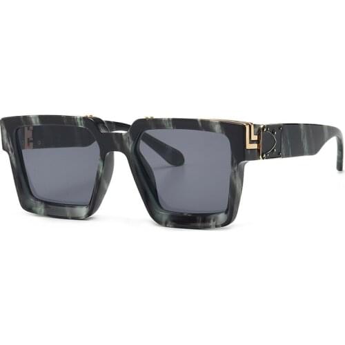 2021 Fashion Classic Luxury Brand Designer Oversized Square Sunglasses Women Men Shield Big Frame ins Travel Sun Glasses Shades