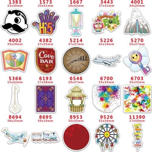 30pcs/Lot Money Dollars Printed Planar Resin for Hair Bows PR1383