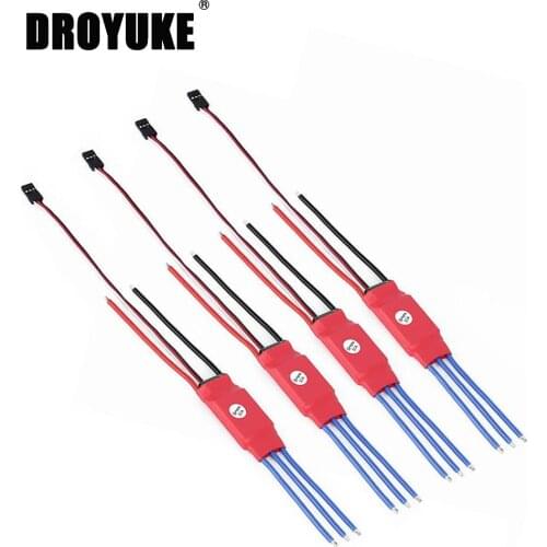 Droyuke 4pcs/lot 30 AMP Simonk 30A Brushless ESC firmware w / 5V 3A UBEC for F450 F550 DIY Quad Multirotor