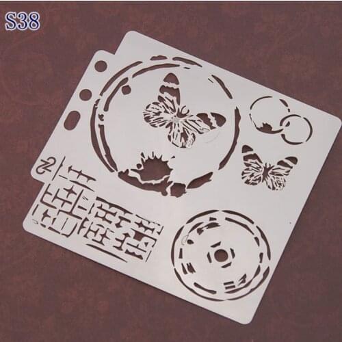 5pcs Butterfly Layering Stencils Spraying stencil DIY Scrapbook photo album Decorative Embossing DIY Paper Card Crafts