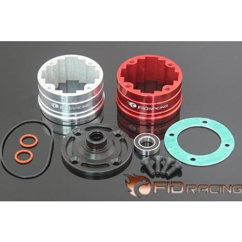FID RACING ALUMINUM DIFF CASE WITH BEARING For LOSI 5IVE T/ROVAN LT/KMX2