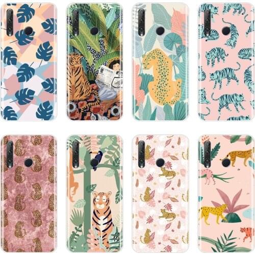 Case For Huawei Honor V20 8S 8A Pro Leopard Tiger Aesthetic Silicone Back Cover For Huawei Honor 20 Lite Pro 10i 20i Phone Case