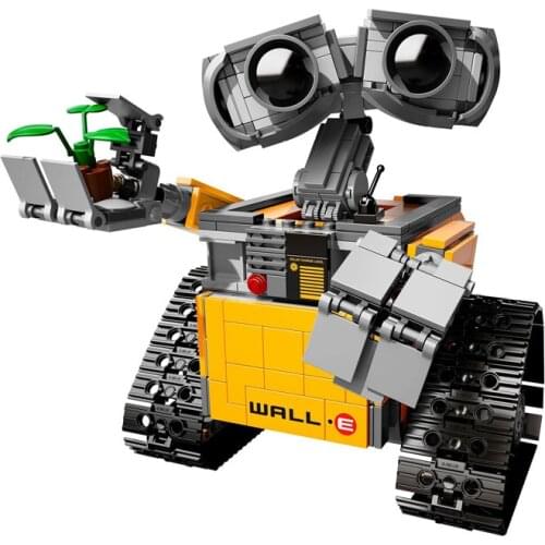 Kids Wall-E Robot Toys 687pcs Idea Technic Figures Model Building Kits Block Bricks Educational Christmas Toy Birthday Gifts18cm