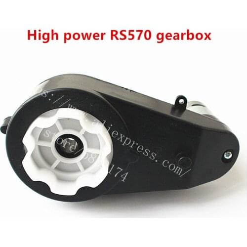 Childrens Electric Car High Power Motor With Gear Box, High Speed rs570 Motor Gear Box With High Torque 12V 24V DC Motor