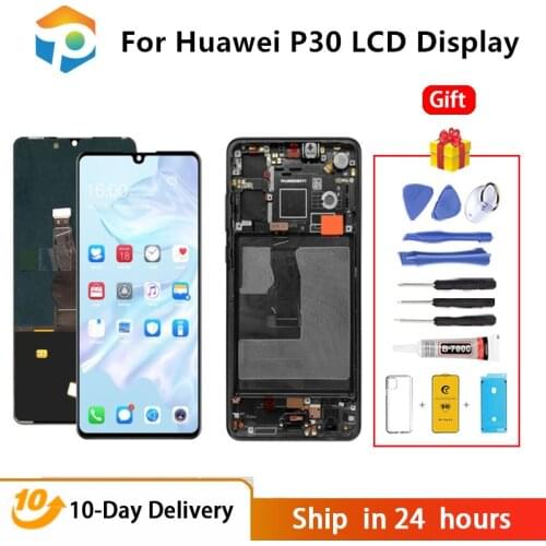 For Huawei P30 LCD Display Touch Screen For Huawei P30 Display ELE-L29 ELE-L09 ELE-L04 LCD Digitizer Replacement Parts 6.1Inch