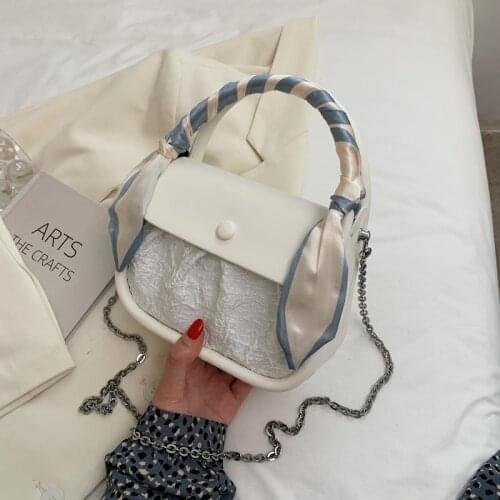 European and American Hand Carrying Chain Bag Female Bag2021new Hand Single Shoulder Bag High Quality Messenger Small Square Bag