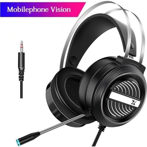 Gaming Headset Computer Gaming Earphone Wired Earphone with Microphone Headphone for PC/Notebook/Mobile