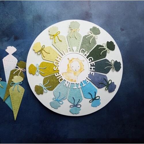 Pastry Bag With Bowknot Metal Cutting Dies Decorative Pastry Bag Die Cuts For Card Making DIY Decoration New 2019 Crafts Cards