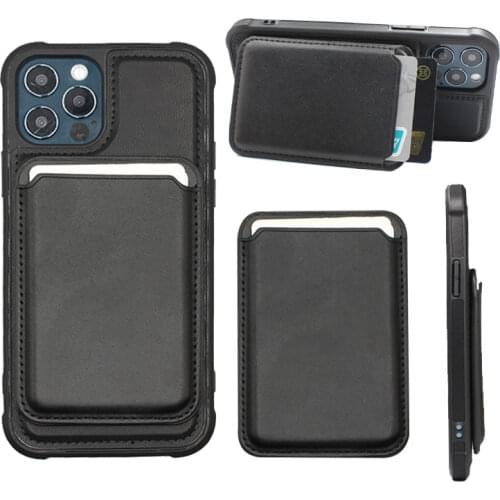 Magnectic card Case For iPhone 11 12 Pro Max 12 mini xr xs 6 7 8 plus Case For Magsafe Wireless Charging Shockproof leather Case