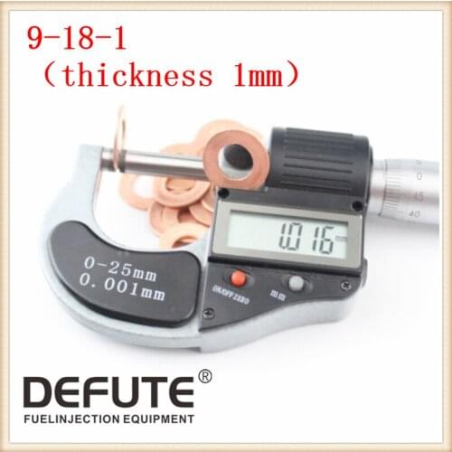 18mmx9mmx1mm Copper Washer Flat Ring Gasket Fitting Copper Washer Gasket Sealing Ring